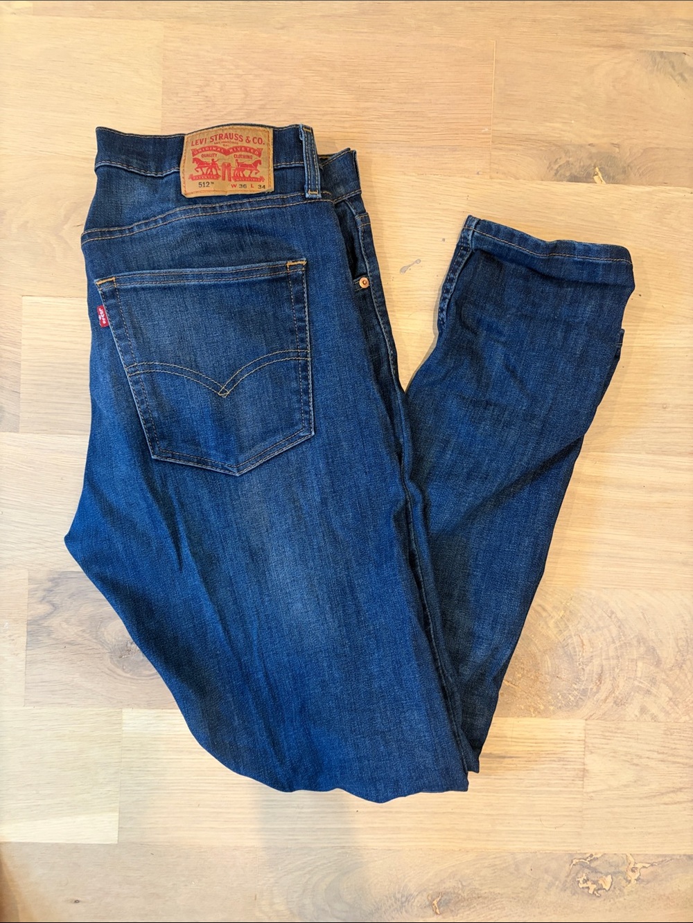 Levi's Men's Slim Dark Blue Denim Jeans